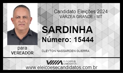 Candidato SARDINHA 2024 - VÁRZEA GRANDE - Eleições