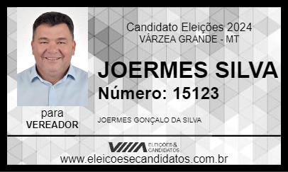 Candidato JOERMES SILVA 2024 - VÁRZEA GRANDE - Eleições