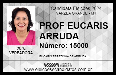 Candidato PROF EUCARIS ARRUDA 2024 - VÁRZEA GRANDE - Eleições