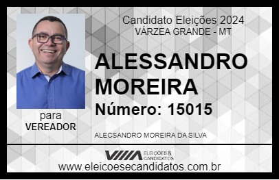 Candidato ALESSANDRO MOREIRA 2024 - VÁRZEA GRANDE - Eleições