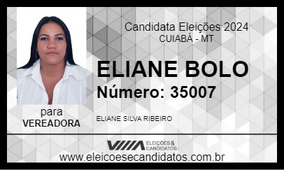 Candidato ELIANE BOLO 2024 - CUIABÁ - Eleições