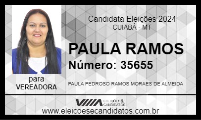 Candidato PAULA RAMOS 2024 - CUIABÁ - Eleições