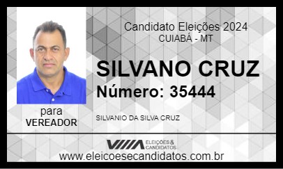 Candidato SILVANO CRUZ 2024 - CUIABÁ - Eleições