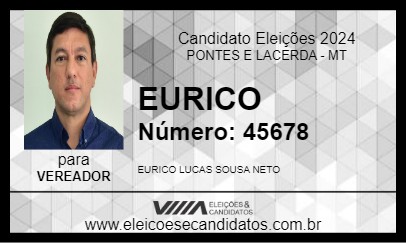 Candidato EURICO 2024 - PONTES E LACERDA - Eleições