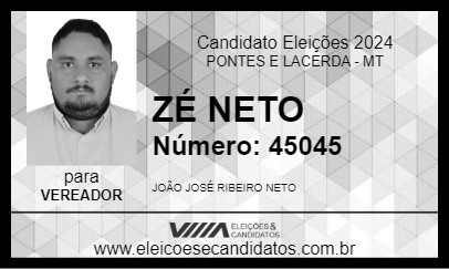 Candidato ZÉ NETO 2024 - PONTES E LACERDA - Eleições