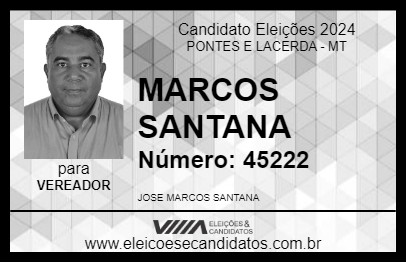 Candidato MARCOS SANTANA 2024 - PONTES E LACERDA - Eleições