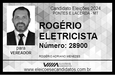 Candidato ROGÉRIO ELETRICISTA 2024 - PONTES E LACERDA - Eleições