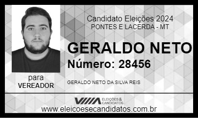 Candidato GERALDO NETO 2024 - PONTES E LACERDA - Eleições