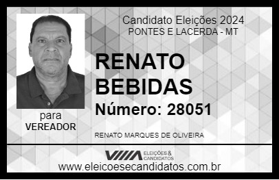 Candidato RENATO BEBIDAS 2024 - PONTES E LACERDA - Eleições