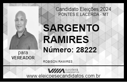 Candidato SARGENTO RAMIRES 2024 - PONTES E LACERDA - Eleições