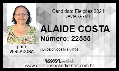 Candidato ALAIDE COSTA 2024 - JACIARA - Eleições