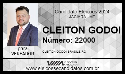 Candidato CLEITON GODOI 2024 - JACIARA - Eleições