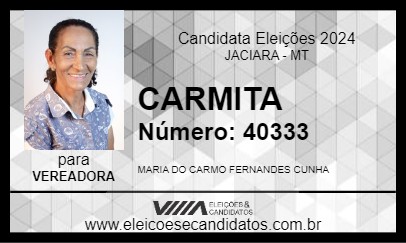 Candidato CARMITA 2024 - JACIARA - Eleições