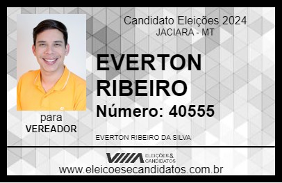 Candidato EVERTON RIBEIRO 2024 - JACIARA - Eleições