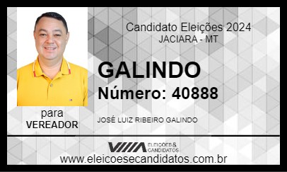 Candidato GALINDO 2024 - JACIARA - Eleições