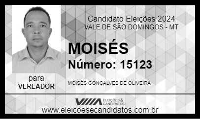 Candidato MOISÉS 2024 - VALE DE SÃO DOMINGOS - Eleições