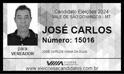 Candidato JOSÉ CARLOS 2024 - VALE DE SÃO DOMINGOS - Eleições