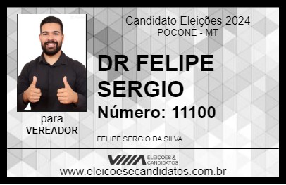 Candidato DR FELIPE SERGIO 2024 - POCONÉ - Eleições