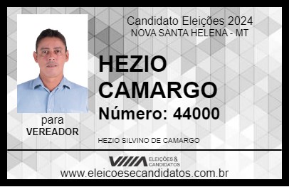 Candidato HEZIO CAMARGO 2024 - NOVA SANTA HELENA - Eleições