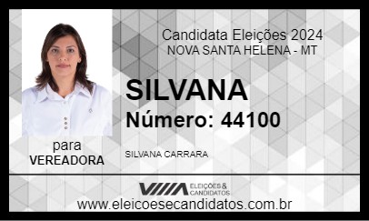 Candidato SILVANA 2024 - NOVA SANTA HELENA - Eleições