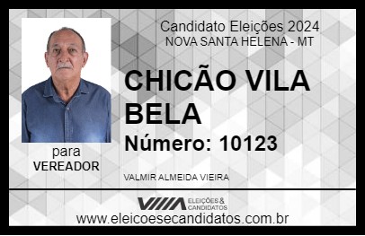 Candidato CHICÃO VILA BELA 2024 - NOVA SANTA HELENA - Eleições