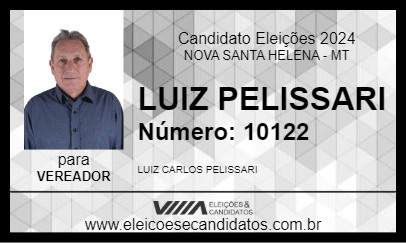 Candidato LUIZ PELISSARI 2024 - NOVA SANTA HELENA - Eleições