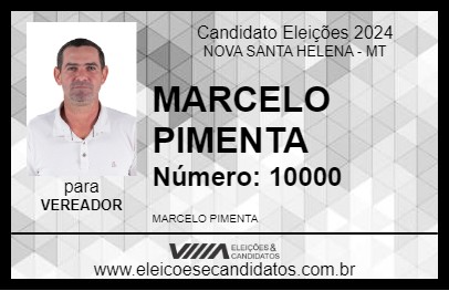 Candidato MARCELO PIMENTA 2024 - NOVA SANTA HELENA - Eleições