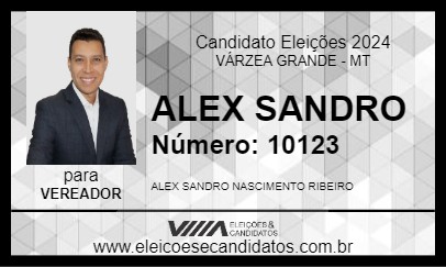 Candidato ALEX SANDRO 2024 - VÁRZEA GRANDE - Eleições