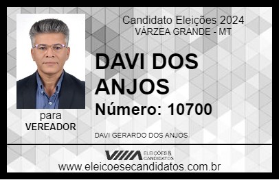 Candidato DAVI DOS ANJOS 2024 - VÁRZEA GRANDE - Eleições