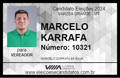 Candidato MARCELO KARRAFA 2024 - VÁRZEA GRANDE - Eleições