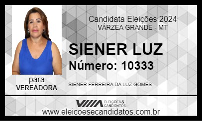 Candidato SIENER LUZ 2024 - VÁRZEA GRANDE - Eleições