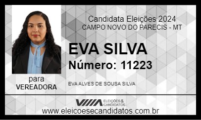 Candidato EVA SILVA 2024 - CAMPO NOVO DO PARECIS - Eleições