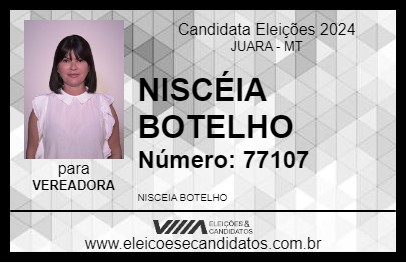 Candidato NISCÉIA BOTELHO 2024 - JUARA - Eleições