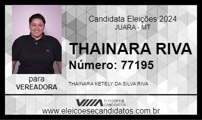 Candidato THAINARA RIVA 2024 - JUARA - Eleições