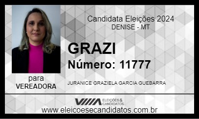 Candidato GRAZI 2024 - DENISE - Eleições