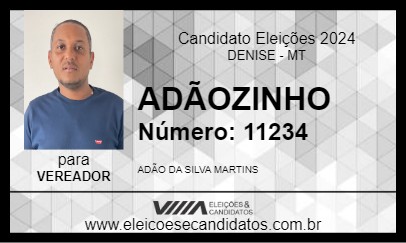 Candidato ADÃOZINHO 2024 - DENISE - Eleições