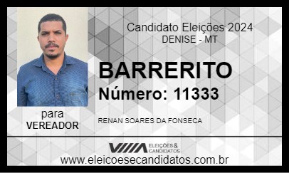 Candidato BARRERITO 2024 - DENISE - Eleições