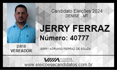 Candidato JERRY FERRAZ 2024 - DENISE - Eleições