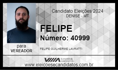 Candidato FELIPE 2024 - DENISE - Eleições