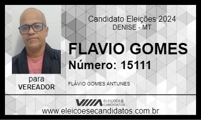 Candidato FLAVIO GOMES 2024 - DENISE - Eleições