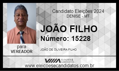 Candidato JOÃO FILHO 2024 - DENISE - Eleições