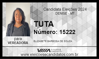 Candidato TUTA 2024 - DENISE - Eleições