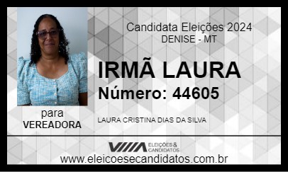 Candidato IRMÃ LAURA 2024 - DENISE - Eleições