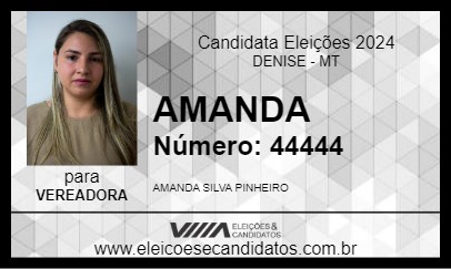 Candidato AMANDA 2024 - DENISE - Eleições