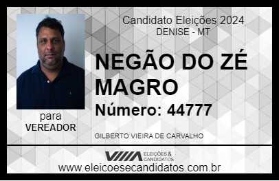 Candidato NEGÃO DO ZÉ MAGRO 2024 - DENISE - Eleições