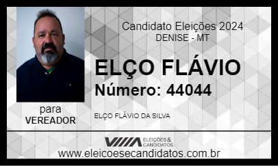 Candidato ELÇO FLÁVIO 2024 - DENISE - Eleições