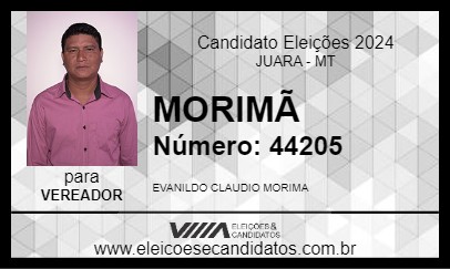 Candidato MORIMÃ 2024 - JUARA - Eleições