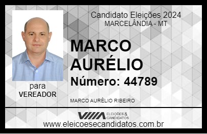 Candidato MARCO AURÉLIO 2024 - MARCELÂNDIA - Eleições