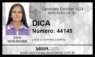 Candidato DICA 2024 - MARCELÂNDIA - Eleições