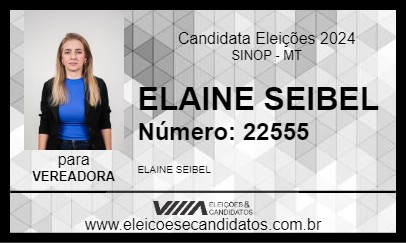 Candidato ELAINE SEIBEL 2024 - SINOP - Eleições